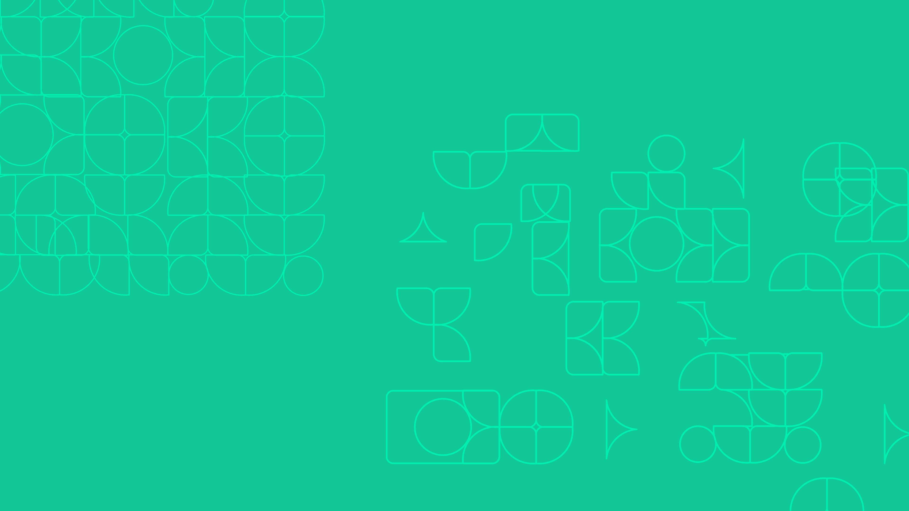 pattern com formas geométricas verde