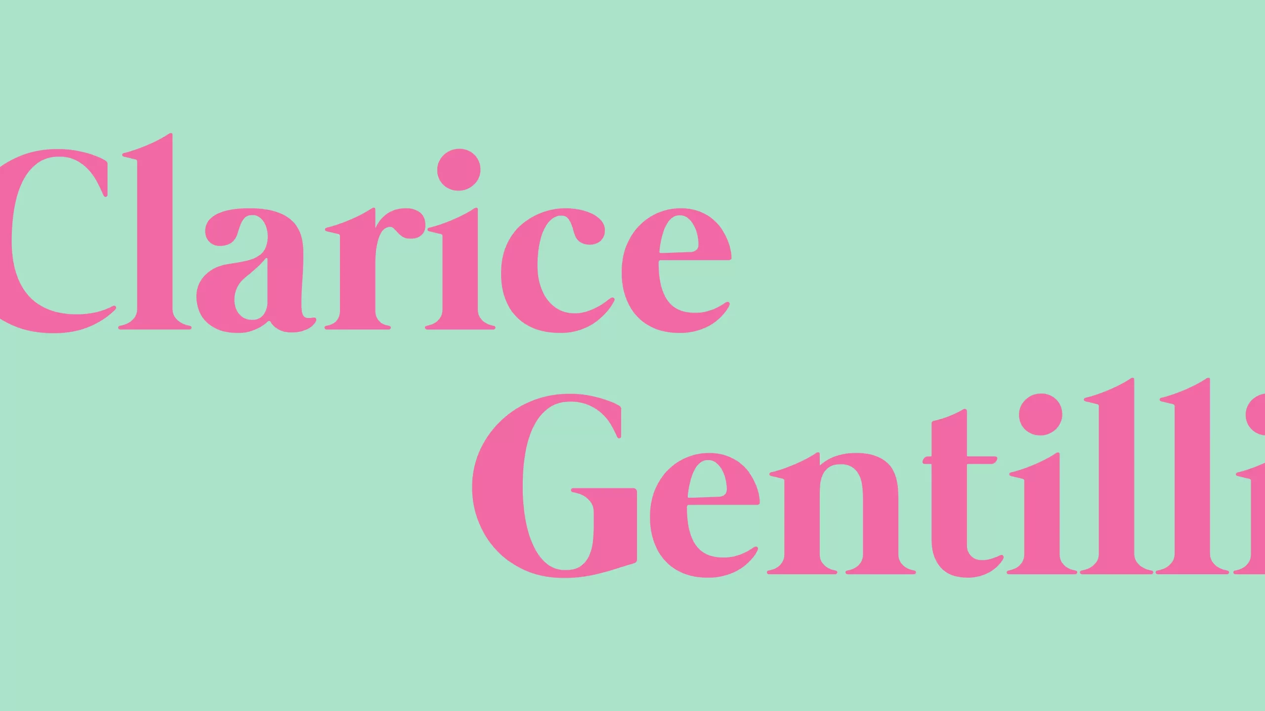 tipografia logotipo Clarice Gentilli